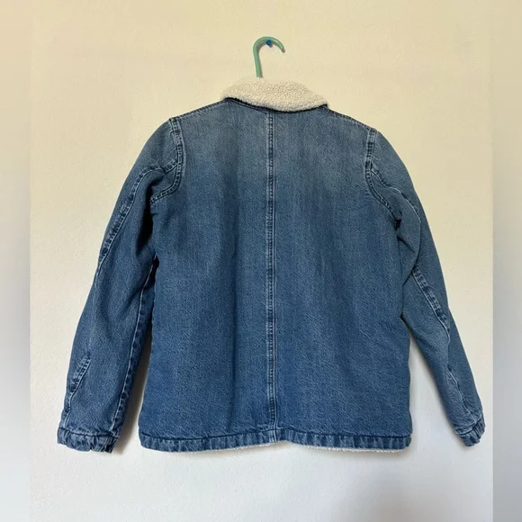 J Crew Denim Sherpa Swing Jacket XS - Picture 7 of 9
